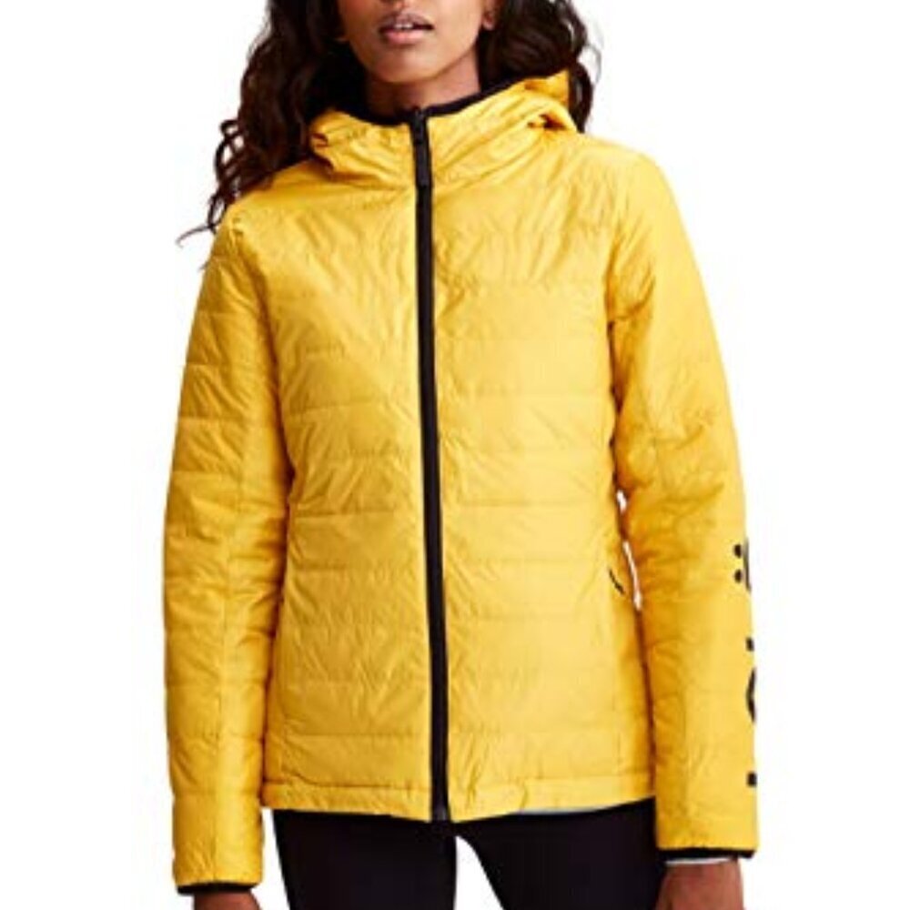 LOLË  Reversible Packable Down Jacket - Yellow and Black